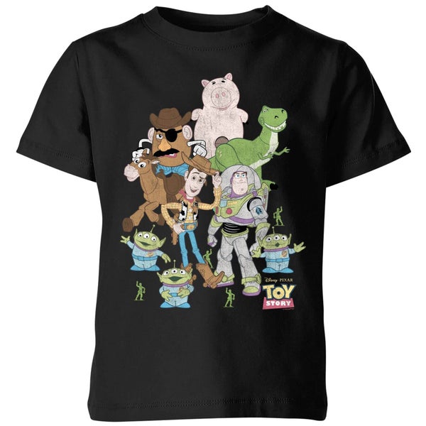 T-Shirt Enfant Toute la Bande Toy Story - Noir