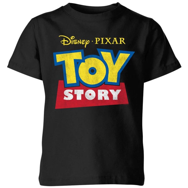 Toy Story Logo Kinder T-Shirt - Schwarz