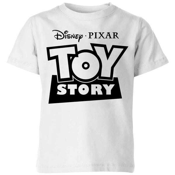 Toy Story Logo Outline Kids' T-Shirt - White