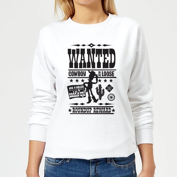 Toy Story Wanted Poster Women's Sweatshirt - White