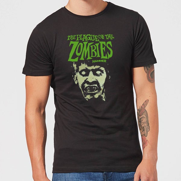 Hammer Horror Plague Of The Zombies Portrait Men's T-Shirt - Black