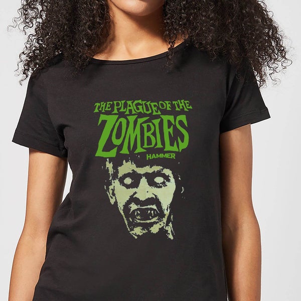 Hammer Horror Plague Of The Zombies Portrait Women's T-Shirt - Black