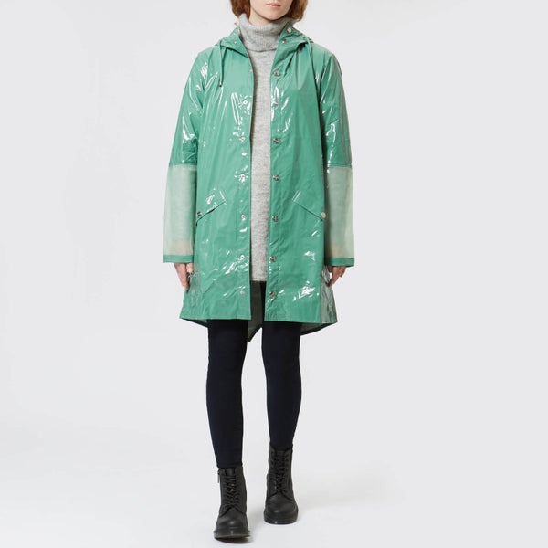 Rains Ltd Long Jacket - Faded Green