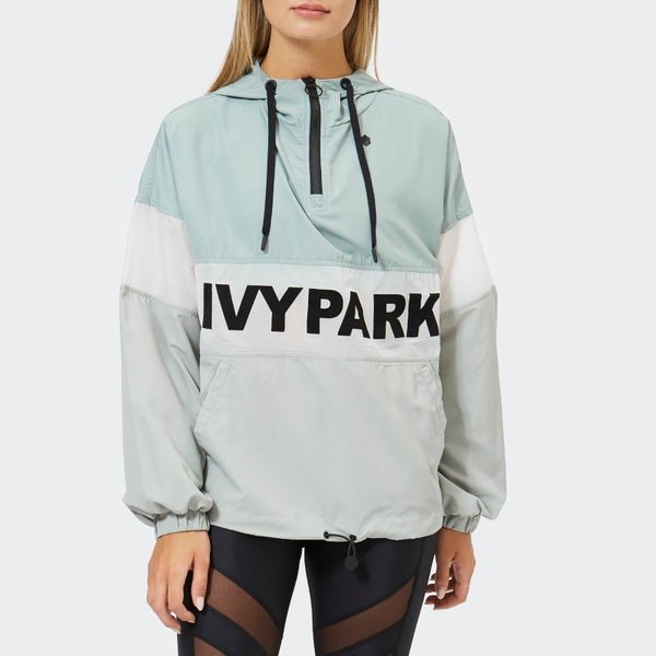 Ivy Park Women's Sheer Flocked Active Logo Jacket - Chinois Green