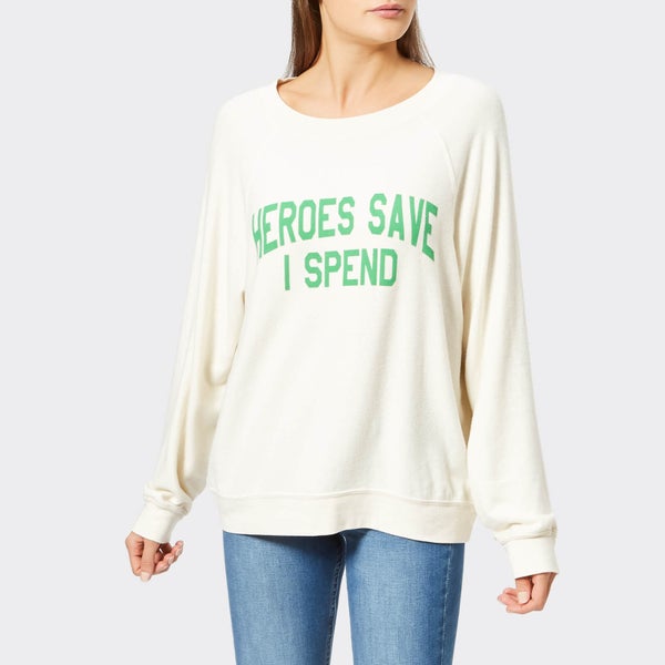 Wildfox Women's I Spend Sweatshirt - Vintage Lace