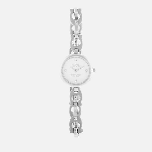 Coach Women's Signature Chain Watch - Silver