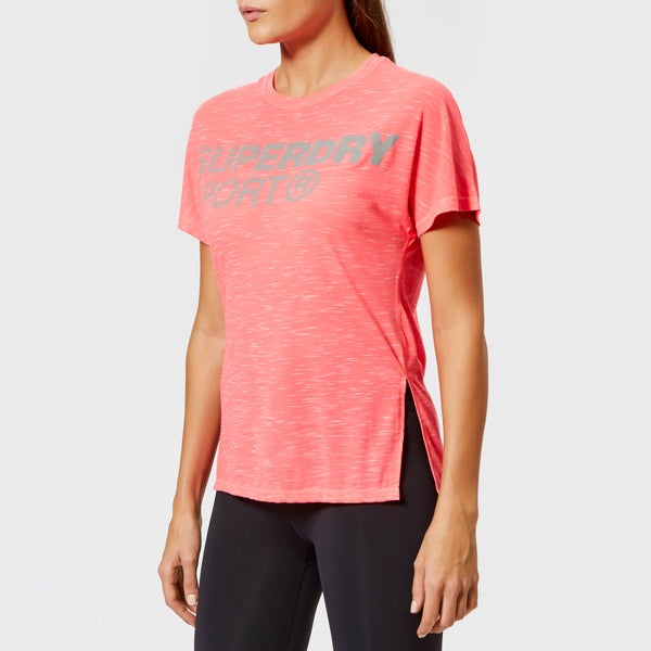 Superdry Sport Women's Core Loose T-Shirt - Fusion Pink