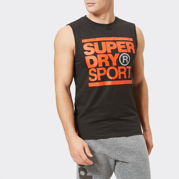 Superdry Sport Men's Core Graphic Tank Top - Black