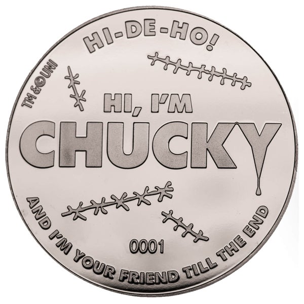 Chucky Collector's Limited Edition Coin: Silver Variant