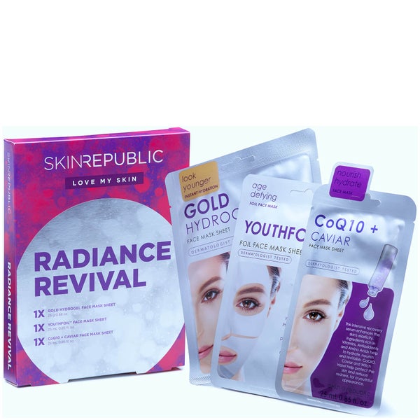 Skin Republic Radiance Revival Gift Set (3 Piece) (Worth £20.97)