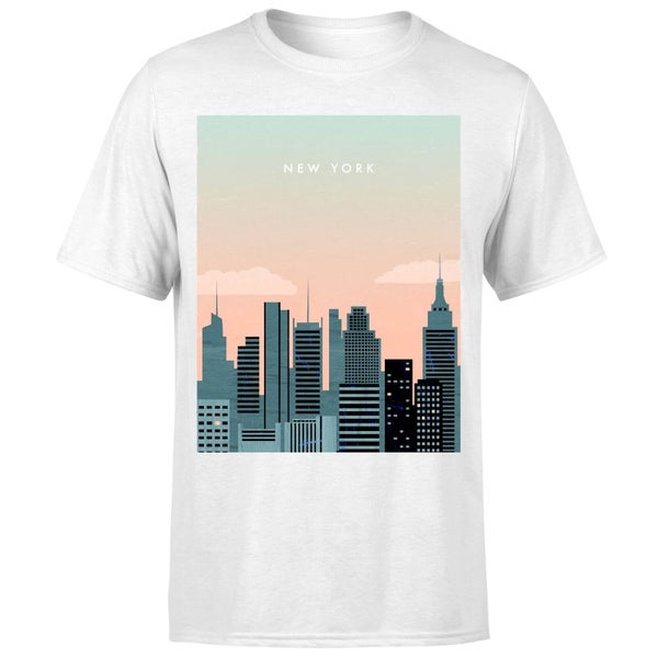 New York Men's T-Shirt - White - 5XL - Wit