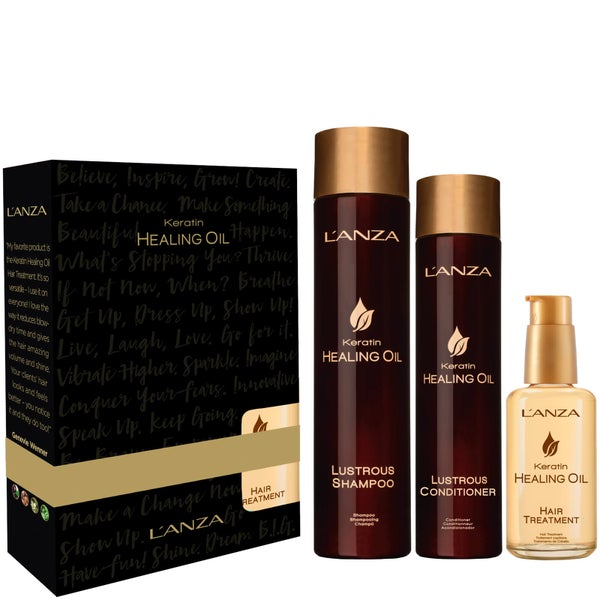 L'Anza Keratin Healing Oil Christmas Gift Set (Worth £105.50)