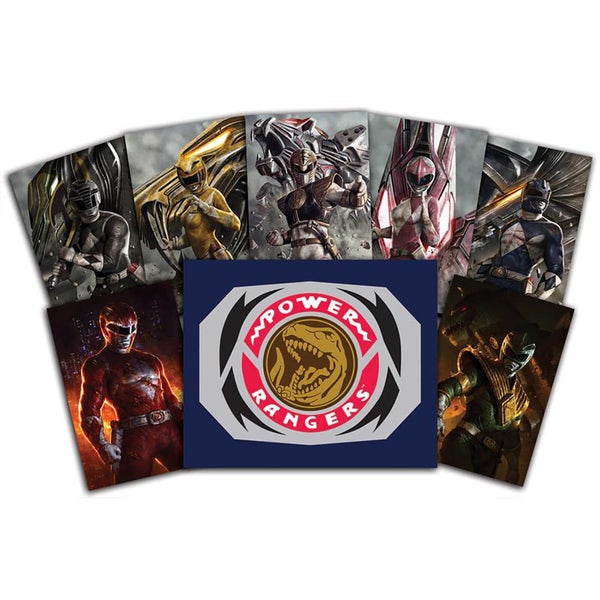 Power Ranger Power Pack 6.5 x 10 Inch Lithograph Prints by Dave Rapoza and Carlos Dattoli - SDCC Exclusive (Set of 7)