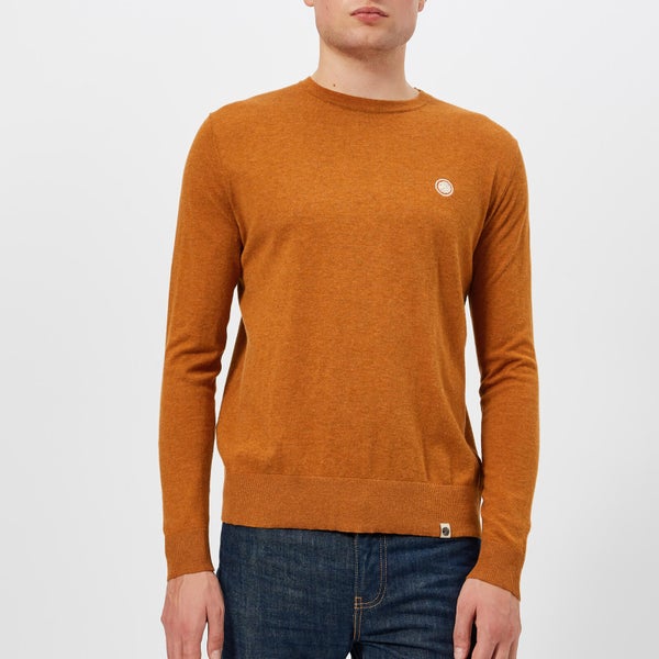 Pretty Green Men's Hinchcliffe Crew Neck Knitted Jumper - Spice