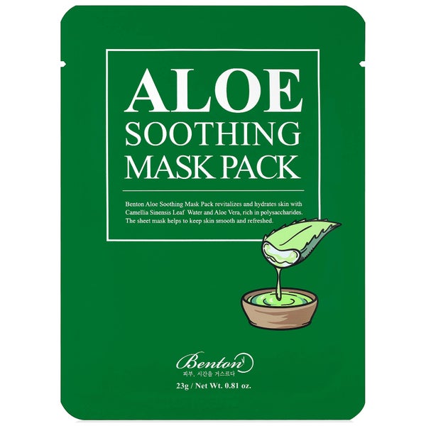 Masque-Tissu Apaisant à l'Aloès Benton (1 masque)