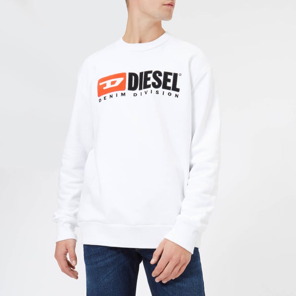 Diesel Men's S-Crew Division Sweatshirt - White