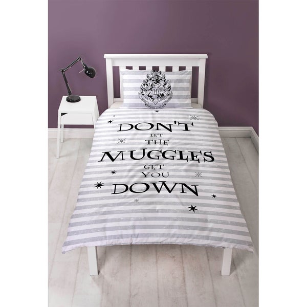 Harry Potter „Don’t let the Muggles get you down“ Bettwäsche-Set