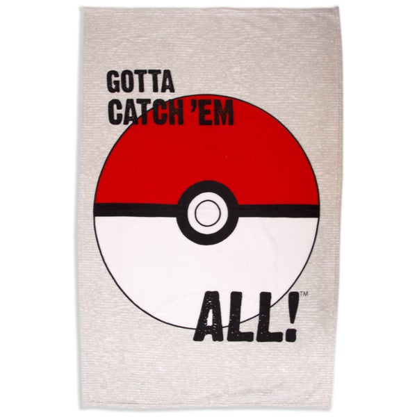Pokémon Pokeball Fleece Blanket