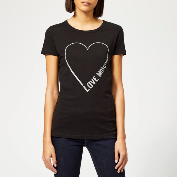 Love Moschino Women's Logo Core T-Shirt - Black