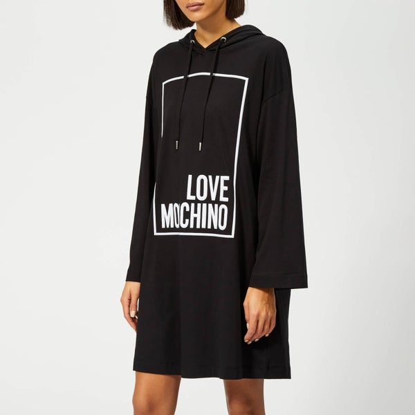 Love Moschino Women's Logo Box Sweater Dress - Black