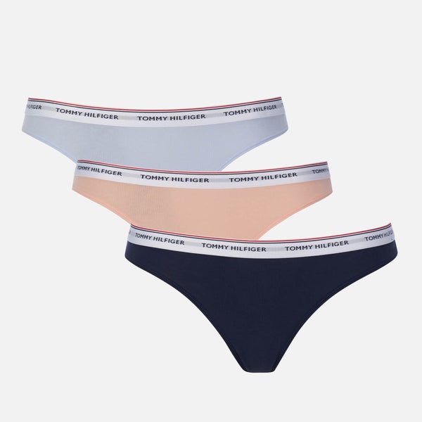 Tommy Hilfiger Women's 3 Pack Bikini Thong - Multi