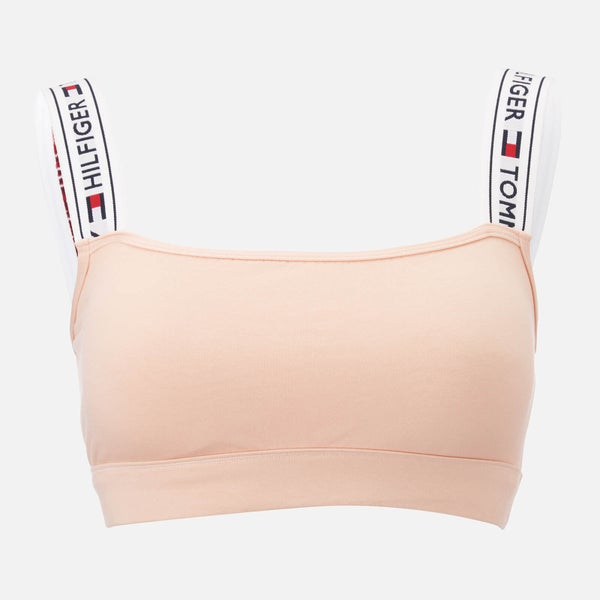Tommy Hilfiger Women's Logo Strap Bralette - Pale Pink