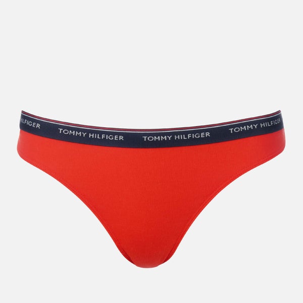Tommy Hilfiger Women's 3 Pack Love Thongs - Pink