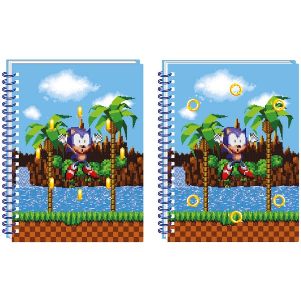 Sonic The Hedgehog Lentikular Notizbuch