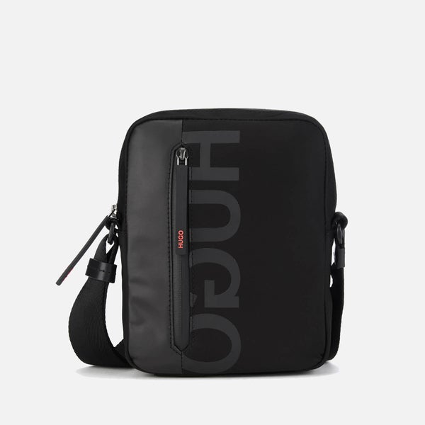 HUGO Men's Tech North South Cross Body Bag - Black