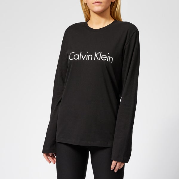 Calvin Klein Women's Long Sleeve Crew Neck T-Shirt - Black