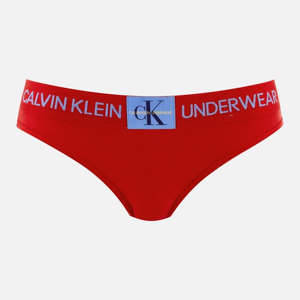 Calvin Klein Women's Monogram Bikini Briefs - Manic Red