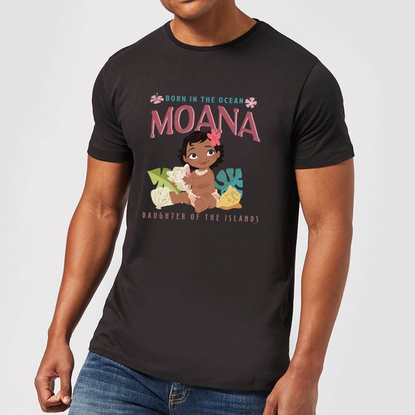 Moana Born In The Ocean T-shirt - Zwart - XS - Zwart