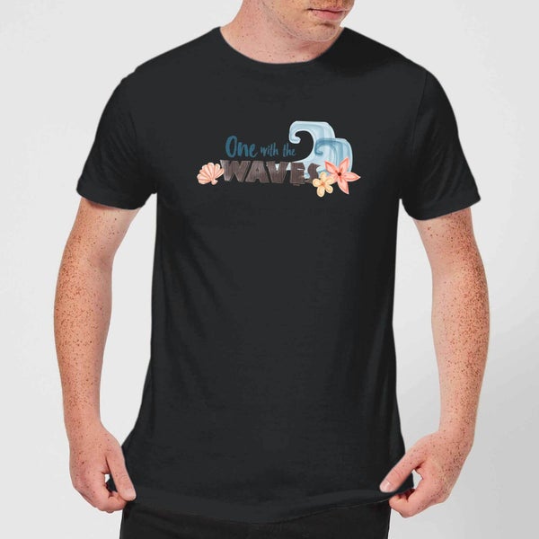 Moana One With The Waves T-shirt - Zwart