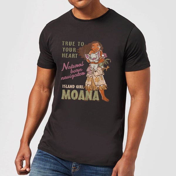 T-Shirt Homme Navigatrice Née Vaiana, la Légende du bout du monde Disney - Noir