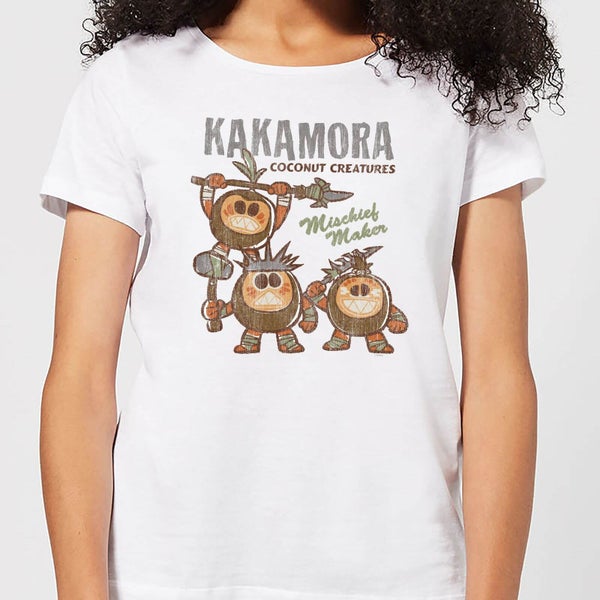 T-Shirt Femme Kakamora Vaiana, la Légende du bout du monde Disney - Blanc