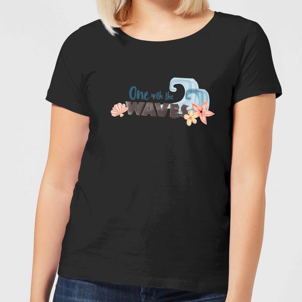 T-Shirt Femme One With The Vague s Vaiana, la Légende du bout du monde Disney - Noir