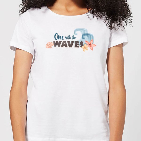 Moana One With The Waves Dames T-shirt - Wit