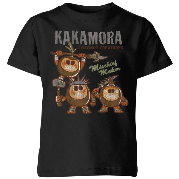 T-Shirt Enfant Kakamora Vaiana, la Légende du bout du monde Disney - Noir