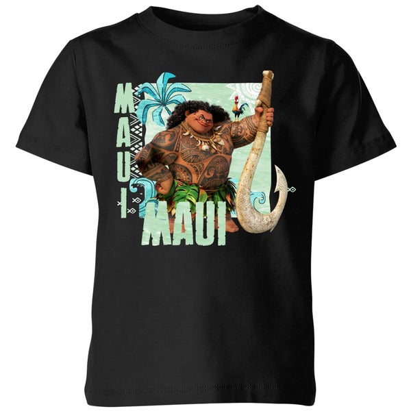 Moana Maui Kinder T-shirt - Zwart
