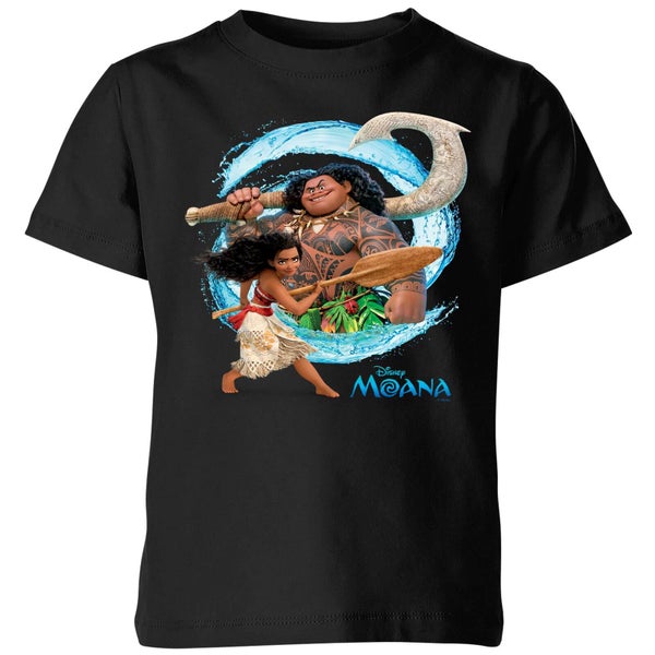 T-Shirt Enfant Vague Vaiana, la Légende du bout du monde Disney - Noir