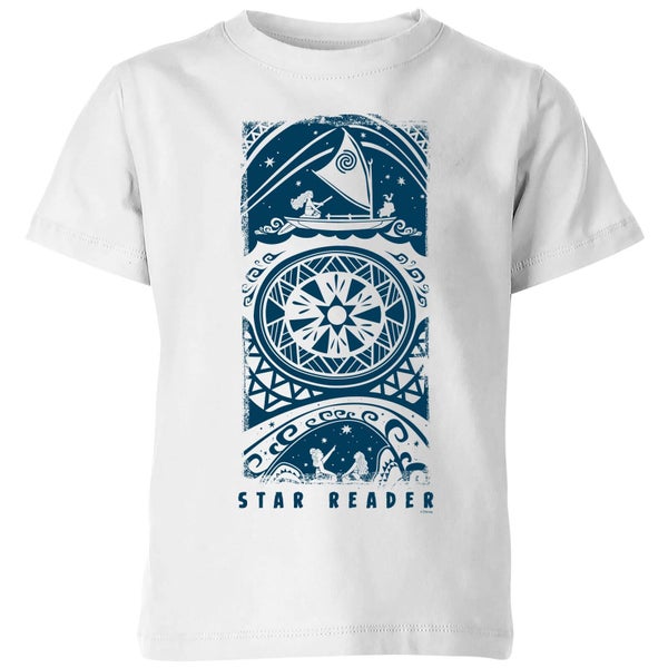 Moana Star Reader Kids' T-Shirt - White