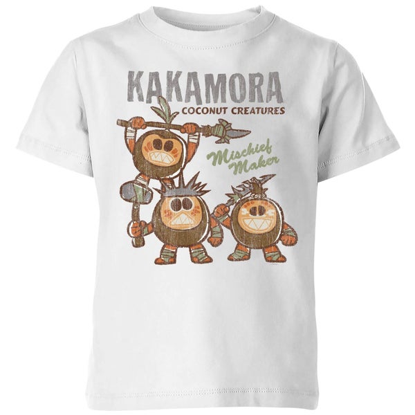 T-Shirt Enfant Kakamora Vaiana, la Légende du bout du monde Disney - Blanc