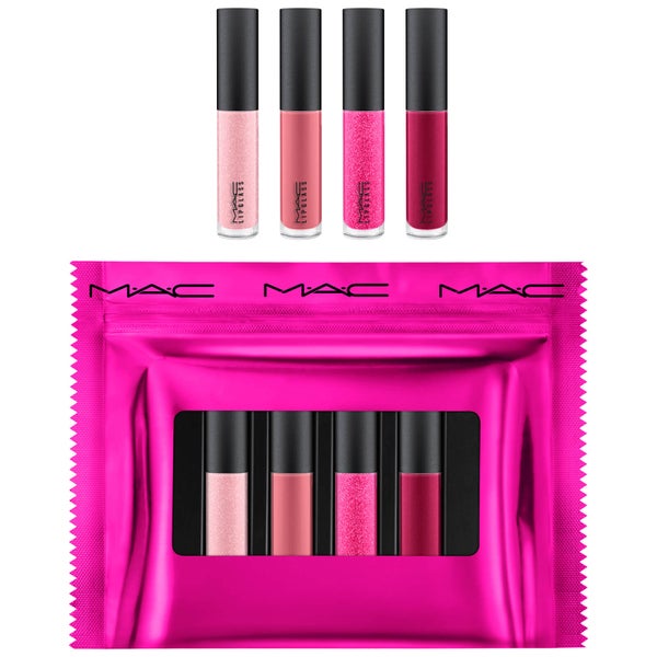 MAC Shiny Pretty Things Party Favours Mini Lip Glosses - Pink (Worth £40)