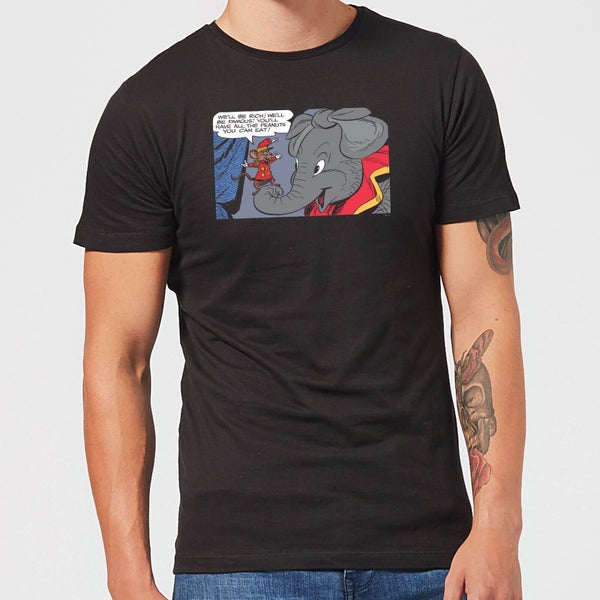 Camiseta Disney Dumbo Rich And Famous - Hombre - Negro