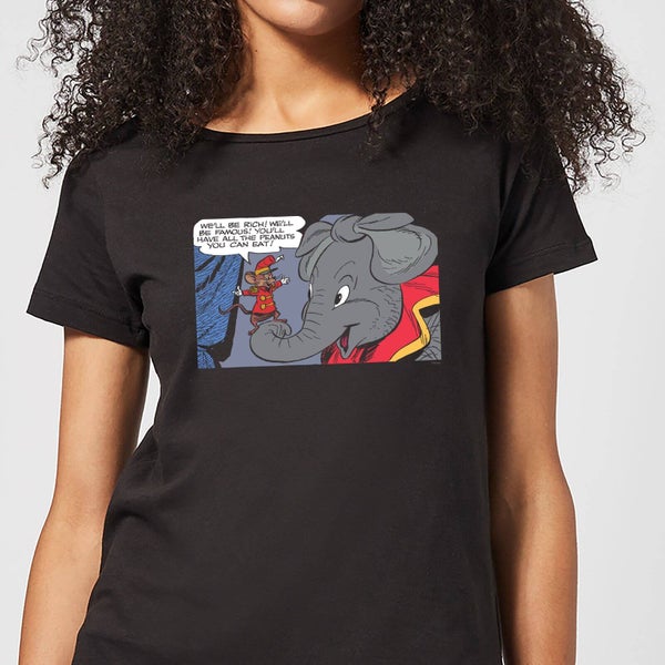 T-Shirt Femme Rich And Famous Dumbo Disney - Noir