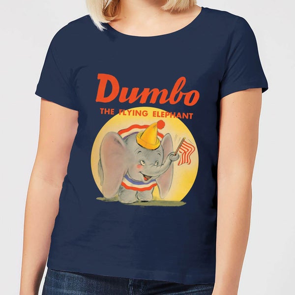 Dumbo Flying Elephant Women's T-Shirt - Navy