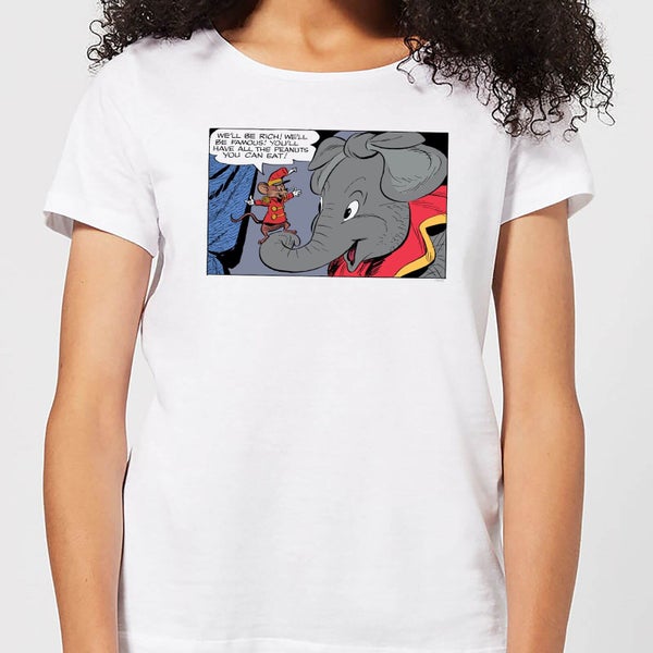 T-Shirt Femme Rich And Famous Dumbo Disney - Blanc