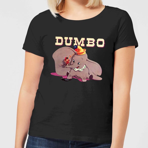 T-Shirt Femme Trombone Dumbo Disney - Noir