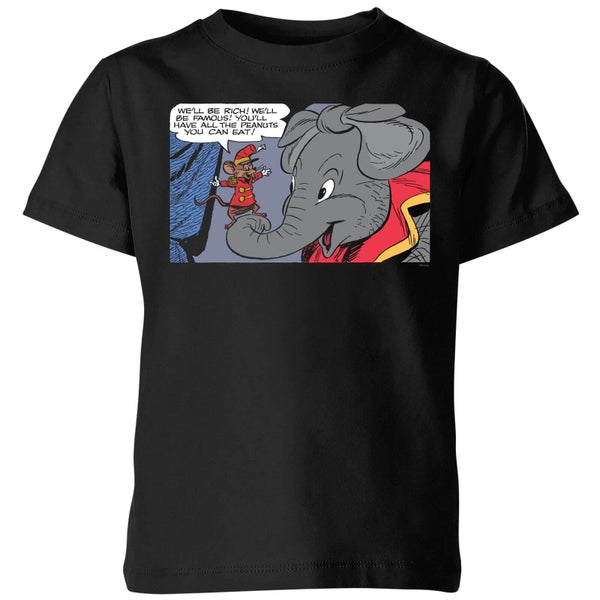 Dumbo Rich and Famous Kids' T-Shirt - Black