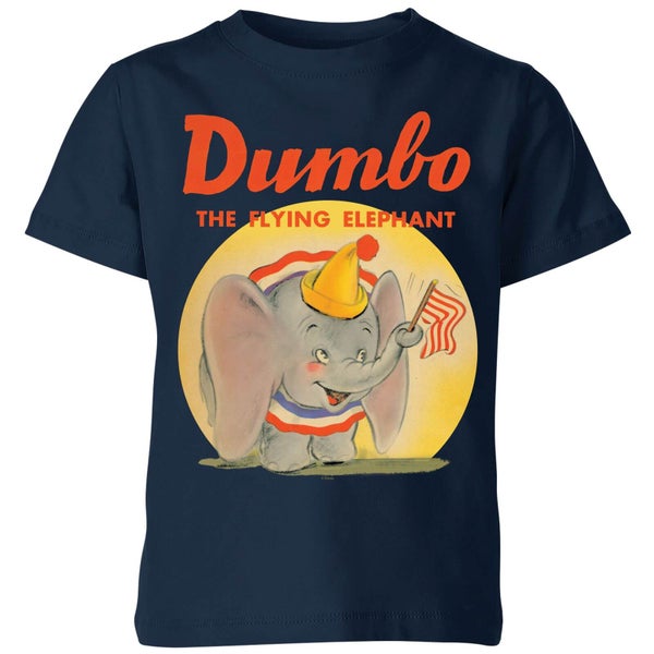 Dumbo Flying Elephant Kids' T-Shirt - Navy